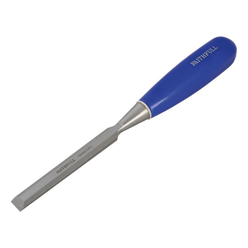 Faithfull Bevel Edge Chisel Blue Grip 10mm (3/8in) Faithfull - Dynamic Drive
