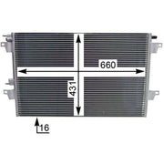 Mahle Air Conditioning Condenser fits Renault Espace 2002-2015