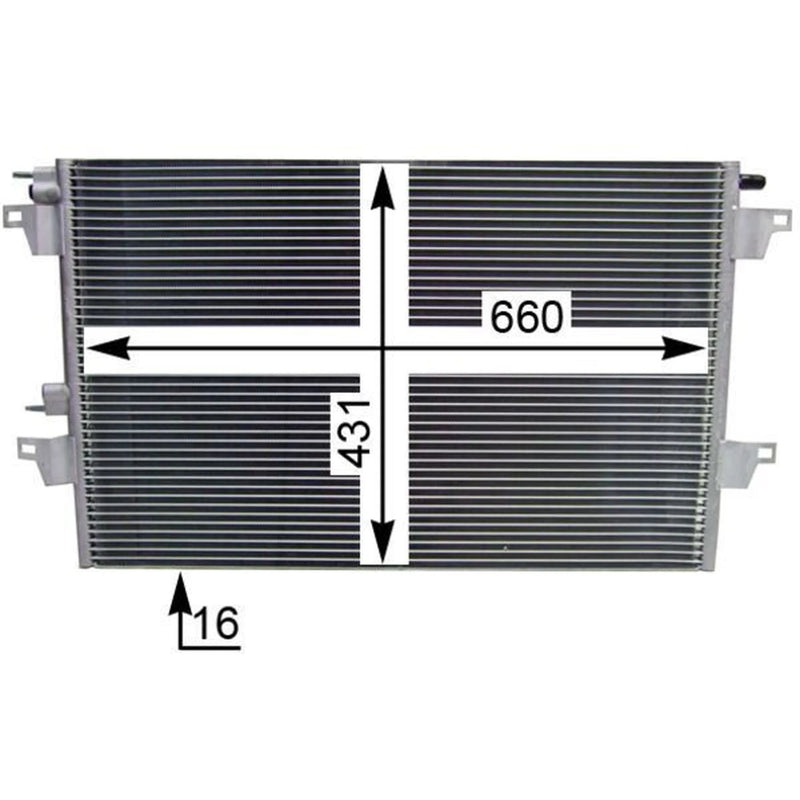 Mahle Air Conditioning Condenser fits Renault Espace 2002-2015