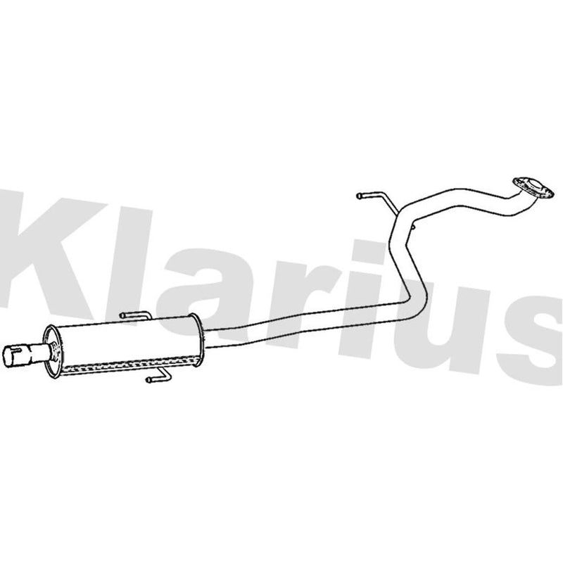 Klarius Exhaust Pipe OD fits Toyota Yaris/Vitz 2005-2011 1.3 1.33