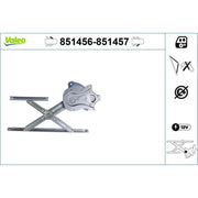 Valeo Electric Window Regulator Lifter Right Front 851457