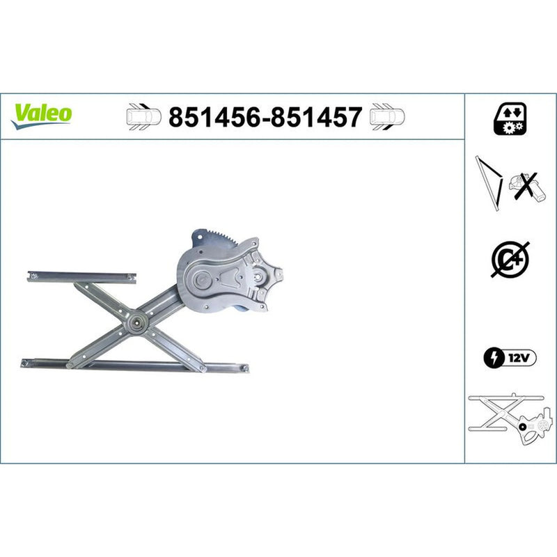 Valeo Electric Window Regulator Lifter Right Front 851457