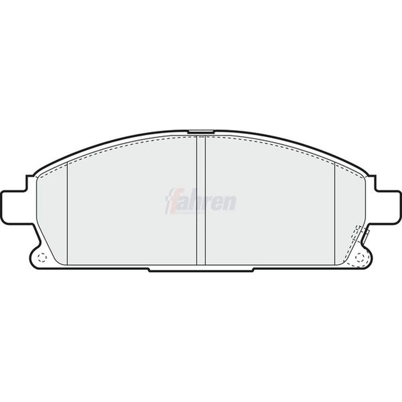 Fahren Front & Rear Brake Discs & Pads fits Nissan X-Trail I 2001-2013