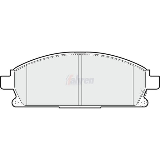 Fahren Front Brake Pad Set FBP3186