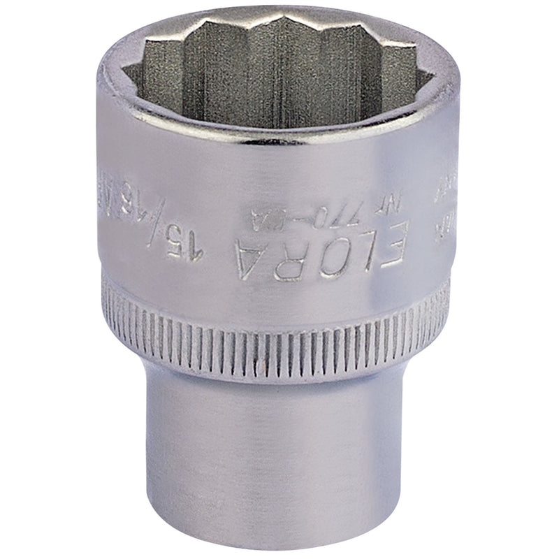 Draper Elora Bi-Hexagon Socket, 1/2" Sq. Dr., 15/16" 24450 Draper - Dynamic Drive
