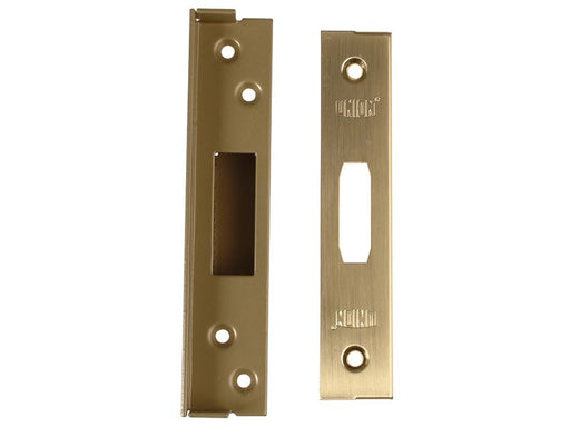 Union StrongBOLT 2100 Mortice Deadlock Rebate Kit 25mm Polished Brass Box UNION - Dynamic Drive