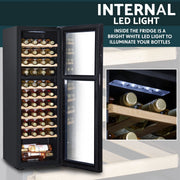 Baridi 44 Bottle Dual Zone Wine Fridge & Cooler DH92 Baridi - Dynamic Drive