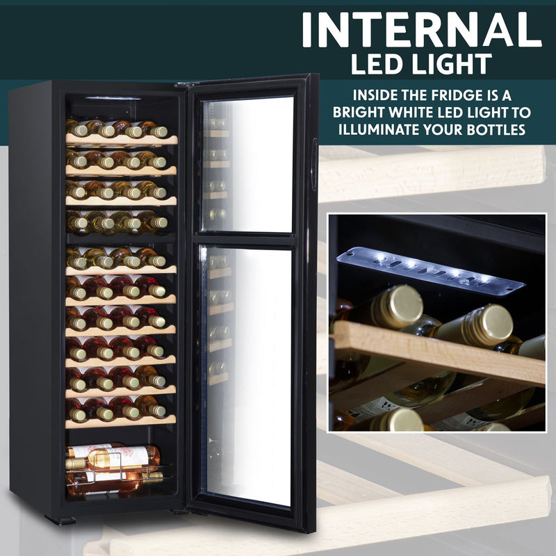 Baridi 44 Bottle Dual Zone Wine Fridge & Cooler DH92 Baridi - Dynamic Drive