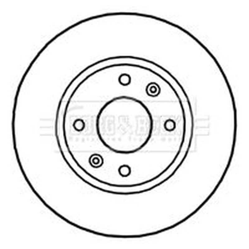 Borg & Beck 2 x Vented Brake Discs fits Kia Magentis I 2001-2005 2.0 2.5