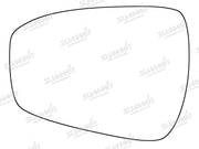 Summit Stick-On Standard Mirror Glass fits Ford Mondeo 12 on LHS Summit - Bars 4 Cars
