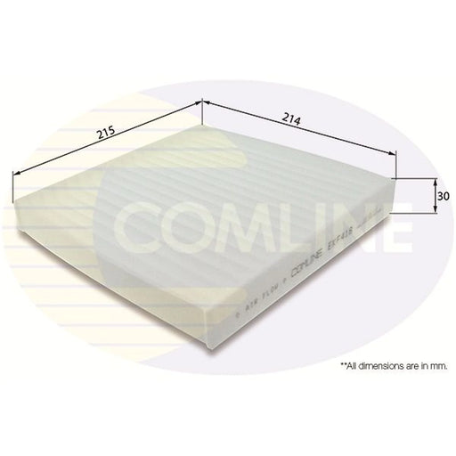 Comline Cabin Air Filter (Pollen Filter) fits Iveco Daily VI 2014-2021