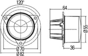 Hella 2NE 011 172-557 Rear Fog Light