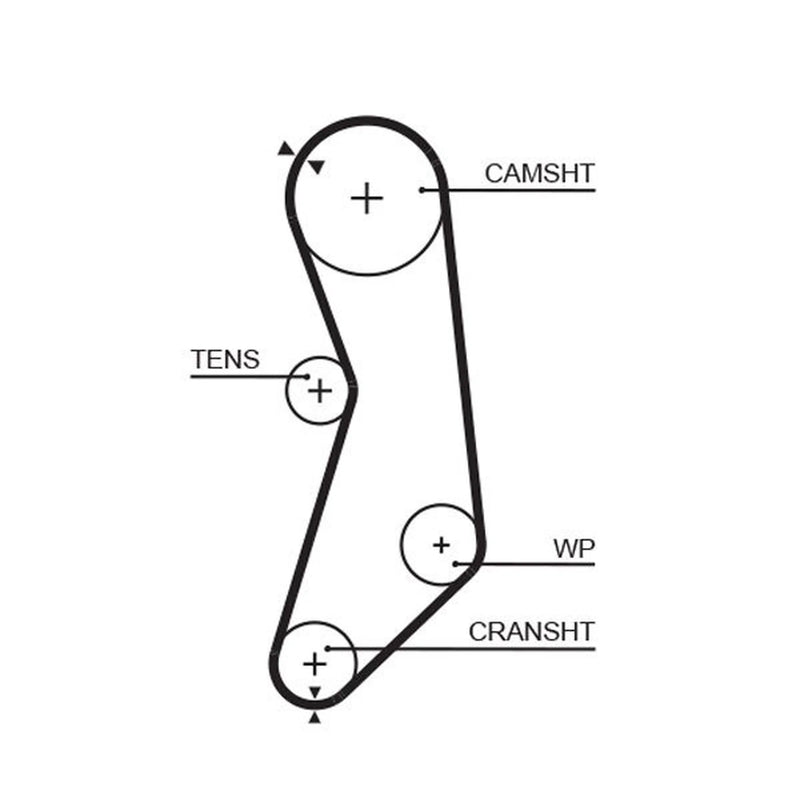 Gates Timing Belt Cambelt 110 Teeth fits Nissan Micra I 1986-1992 1.2