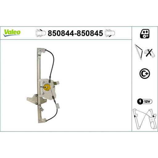 Valeo Electric Window Regulator Lifter Left Front 850844