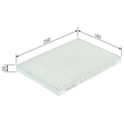 Bosch Cabin Air Filter (Pollen Filter) fits Renault Koleos I 2008-2013 2.0 2.5