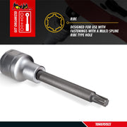 Teng Tools 1/2" Long Ribe?? Bit Socket 06 Teng Tools - Dynamic Drive