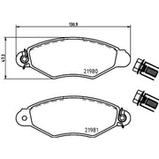 DON Front Brake Pad Set fits Citroën C25 1981-1994 2.5