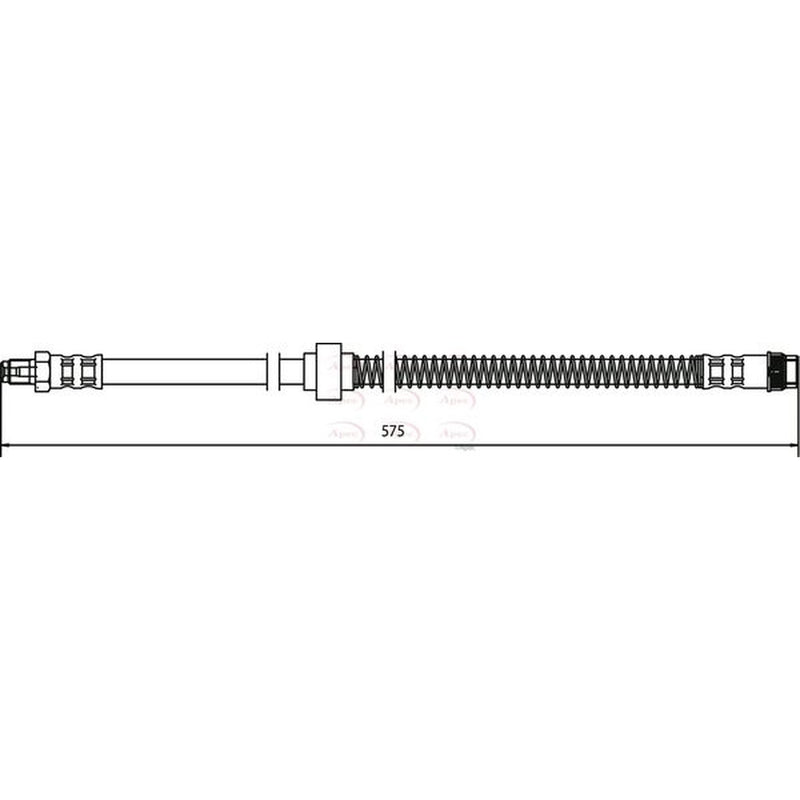Apec Brake Hydraulic Hose Line Front fits Citroën C5 I 2001-2004 1.8 2.0 2.2 3.0