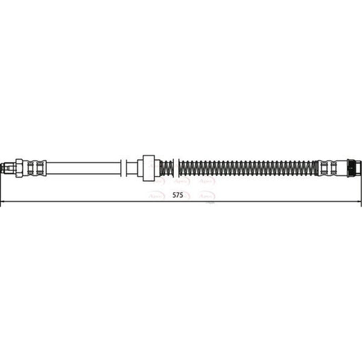 Apec Brake Hydraulic Hose Line Front fits Citroën C5 I 2001-2004 1.8 2.0 2.2 3.0