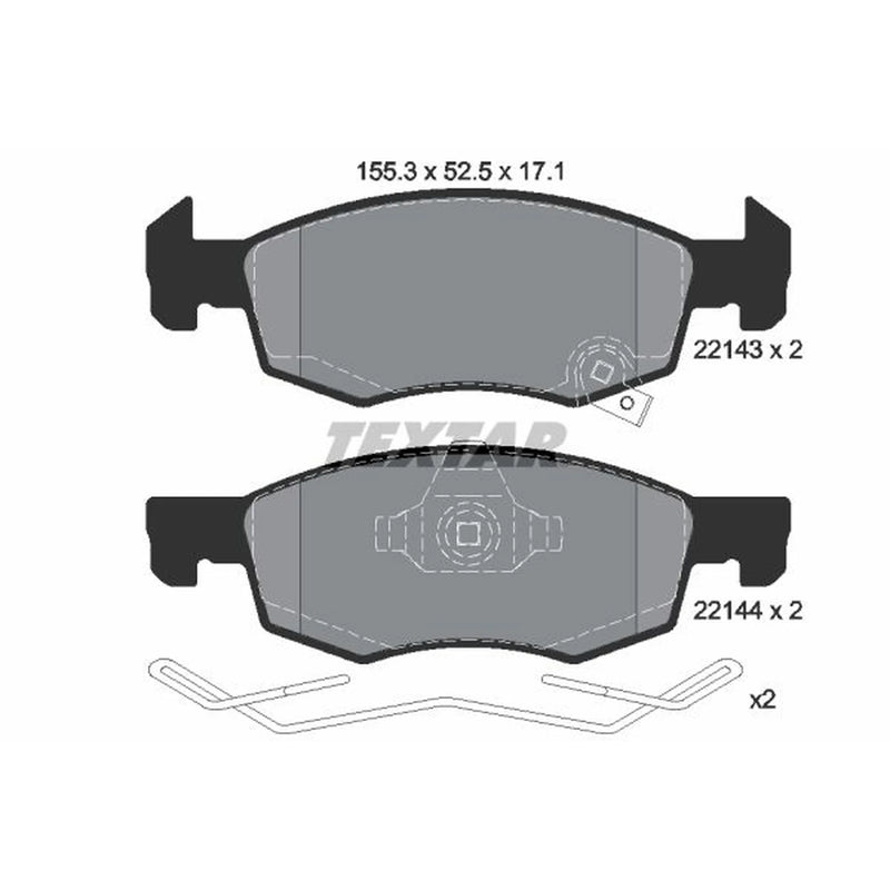Textar Front Brake Pad Set 2214301