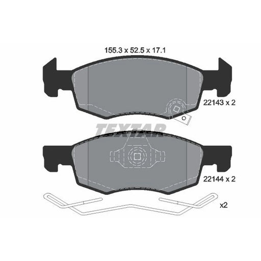 Textar Front Brake Pad Set 2214301