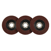 Draper Aluminium Oxide Flap Discs, 115 x 22.23mm, 80 Grit (Pack of 10) 83070 Draper - Dynamic Drive