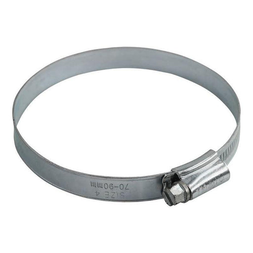 Faithfull 4 Hose Clip - Zinc MSZP 70 - 90mm Faithfull - Dynamic Drive