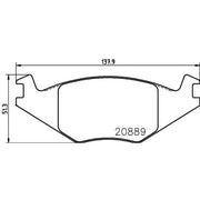 Mintex Front Brake Pad Set fits Seat Cordoba 1994-2002 1.4