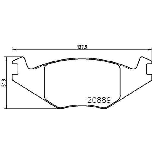 Mintex Front Brake Pad Set fits Seat Cordoba 1994-2002 1.4