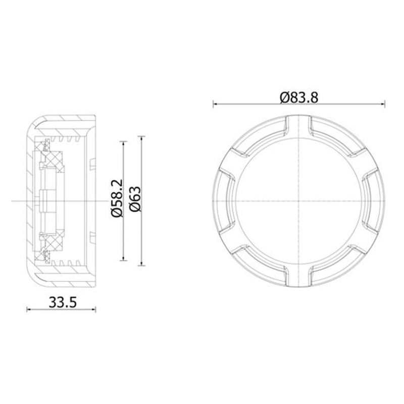 Mahle Coolant Expansion Tank Cap fits Scania 4 - Series 1995-2008