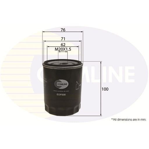 Comline Engine Oil Filter fits Alfa Romeo 145 1995-2001 1.9 2.0