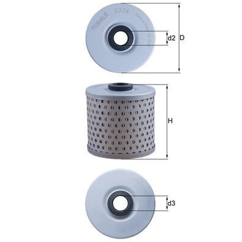 Mahle Fuel Filter Element KX 34