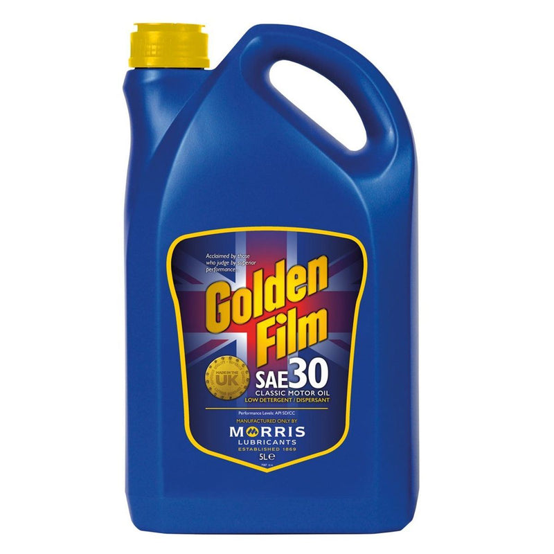 Morris Golden Film Classic SAE 30 Oil 5L Classic Car Engine Oil for Vintage V Morris - Dynamic Drive