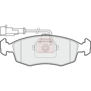 Apec Front Brake Pad Set fits Fiat Doblo 2001-2002 1.6 1.9