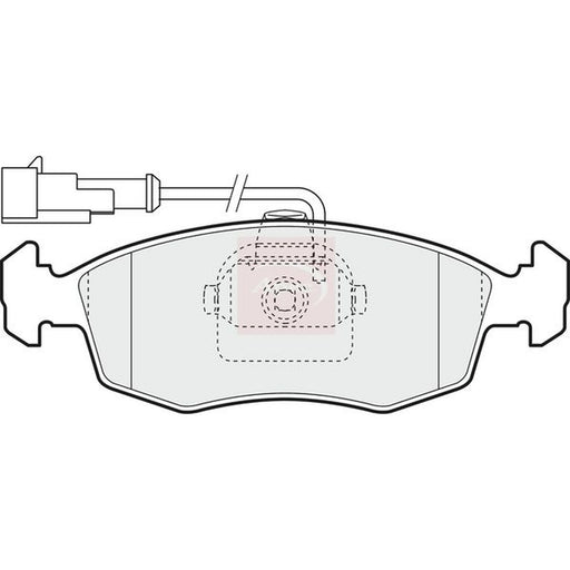 Apec Front Brake Pad Set fits Fiat Doblo 2001-2002 1.6 1.9