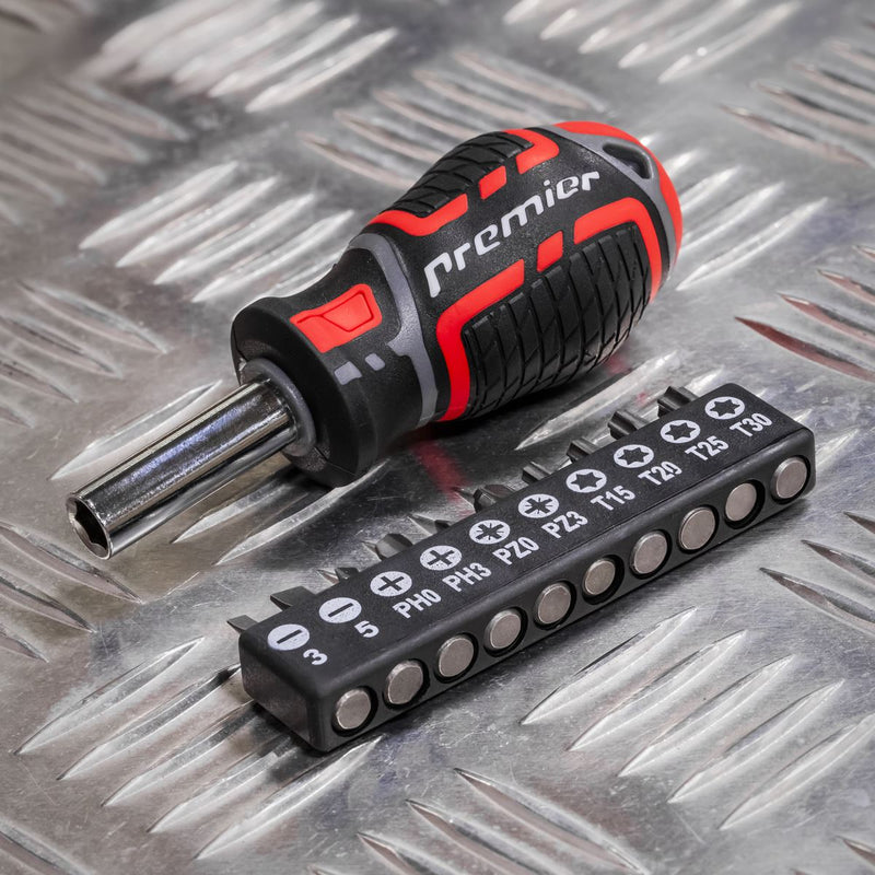 Sealey Premier Premier GripMAX Stubby Screwdriver Set 17pc AK4371 Sealey Premier - Dynamic Drive