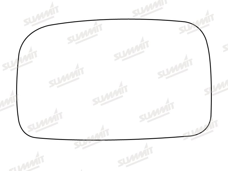 Summit Heated Base Plate With Standard Mirror Glass fits VW Polo LHS Summit - Bars 4 Cars
