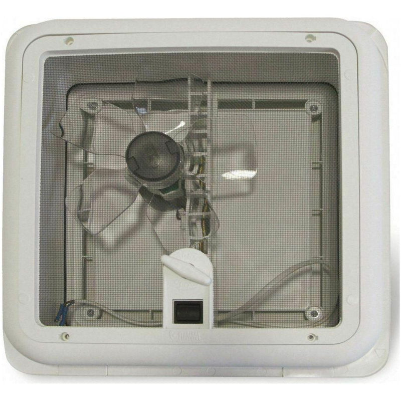 Fiamma Turbo Roof Vent Standard Crystal Motorised Fan 400x400 Motorhome Caravan Fiamma  - Dynamic Drive