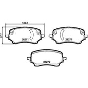Mintex Front Brake Pad Set fits Ford Puma 2019-2020 1.0 1.5
