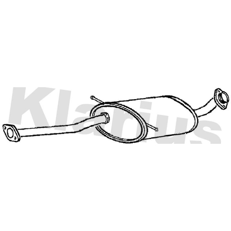 Klarius Box With Centre Pipe Centre fits Hyundai H100 Bus 1993-2000 2.5