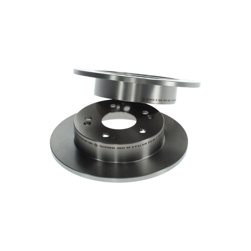 Bosch 2 x Solid Brake Discs fits Honda Civic VII 2000-2005 1.4 2.0