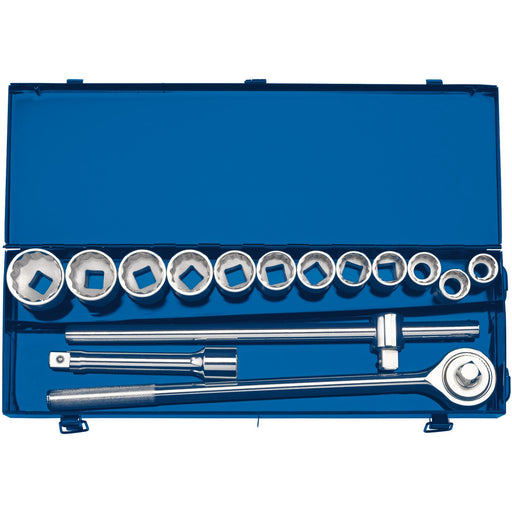 Draper Metric Socket Set in Metal Case, 3/4" Sq. Dr. (15 Piece) 16440 Draper - Dynamic Drive