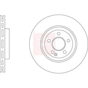 Apec 2 x Vented Brake Discs fits Infiniti QX30 2016 on 2.0 2.2