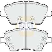 NAPA Front Brake Pad Set fits Ford B-Max 2012-2017 1.0 1.4 1.5 1.6