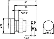 Hella 2AA 008 595-031 Control Lamp