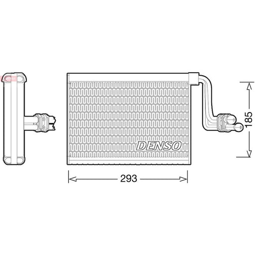 Denso Air Conditioning Evaporator fits BMW 1 2004-2013