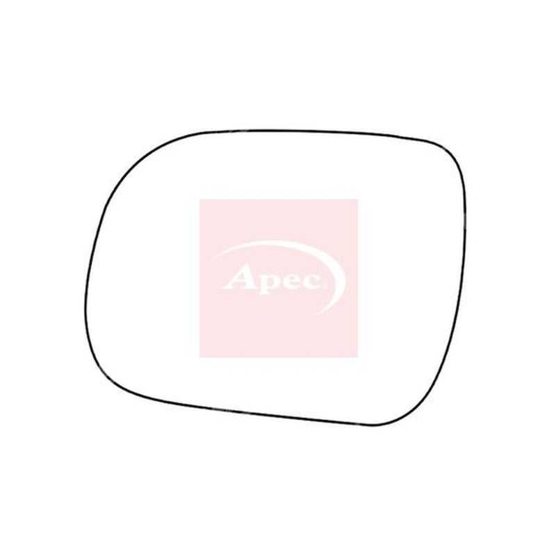 Apec Exterior Wing Mirror Glass Left fits Toyota Hilux Vigo VII Pickup 2005-2015