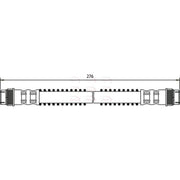 Apec Brake Hydraulic Hose Line Rear fits Citroën C8 2002 on 2.0 2.2