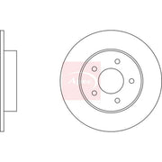Apec Rear Brake Discs & Pads fits Nissan Primera 2002-2008 1.6 1.8 1.9 2.0 2.2