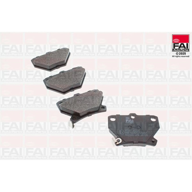 FAI Rear Brake Pad Set fits Toyota Celica 1999-2005 1.8
